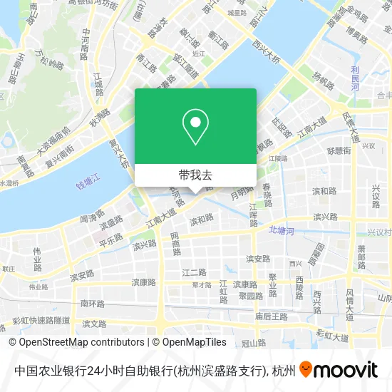 中国农业银行24小时自助银行(杭州滨盛路支行)地图