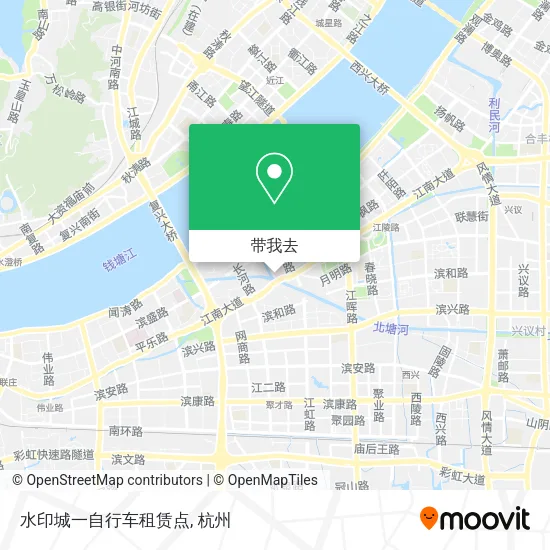 水印城一自行车租赁点地图