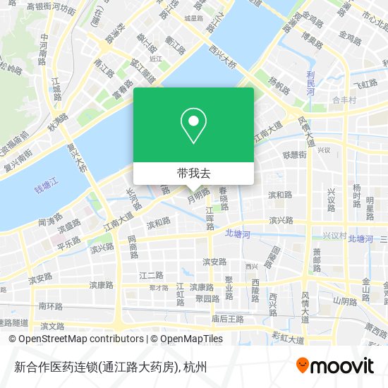 新合作医药连锁(通江路大药房)地图