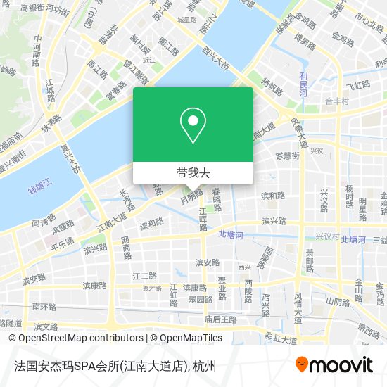 法国安杰玛SPA会所(江南大道店)地图