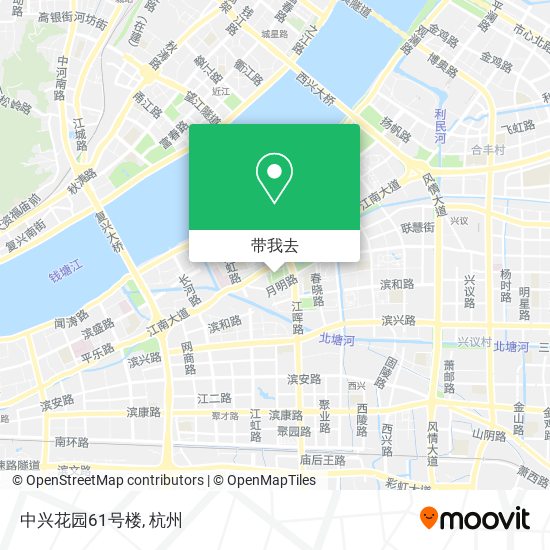 中兴花园61号楼地图