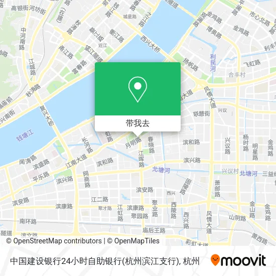 中国建设银行24小时自助银行(杭州滨江支行)地图
