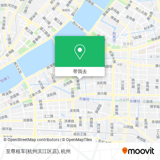 至尊租车(杭州滨江区店)地图