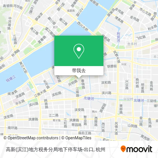 高新(滨江)地方税务分局地下停车场-出口地图