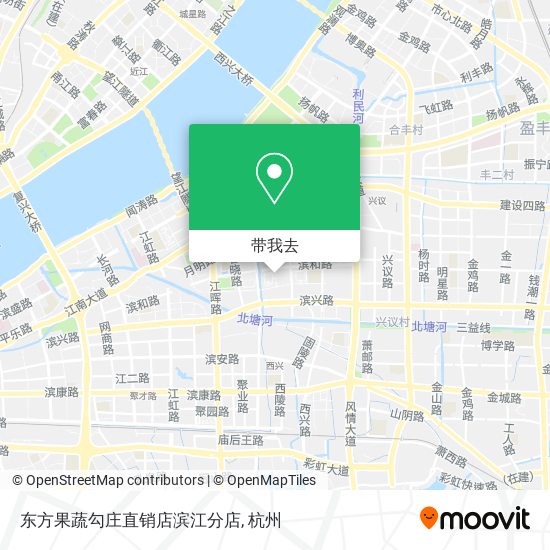 东方果蔬勾庄直销店滨江分店地图