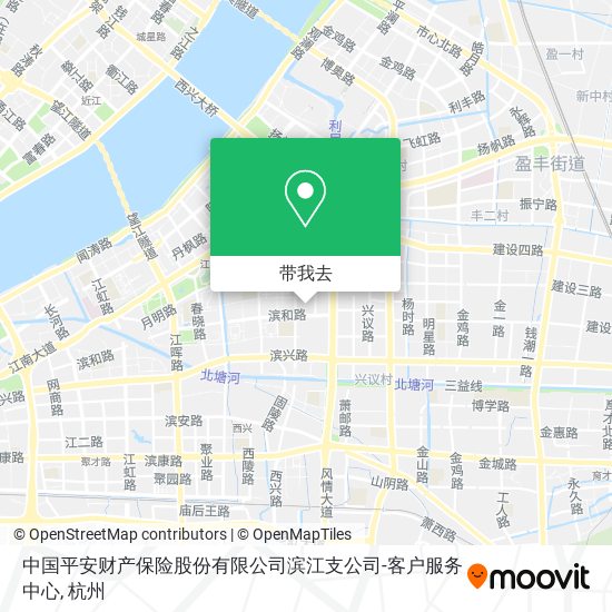 中国平安财产保险股份有限公司滨江支公司-客户服务中心地图