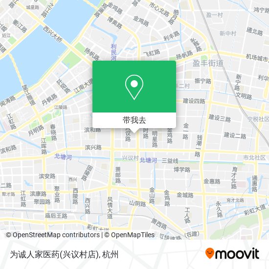 为诚人家医药(兴议村店)地图