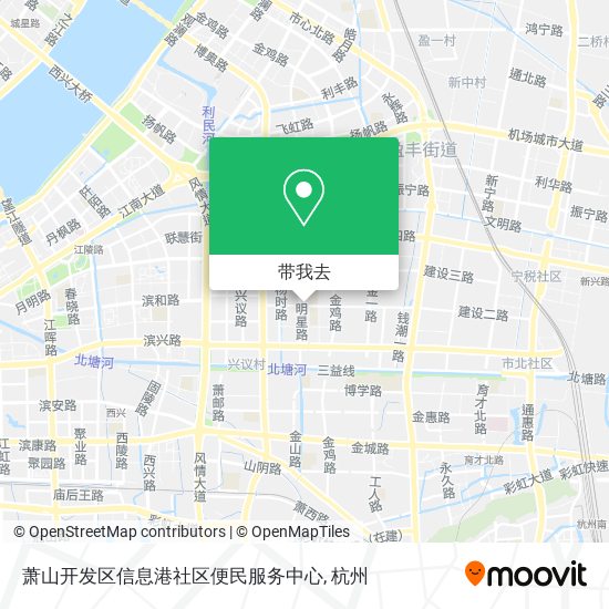 萧山开发区信息港社区便民服务中心地图
