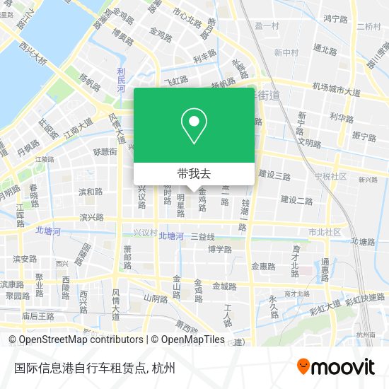 国际信息港自行车租赁点地图