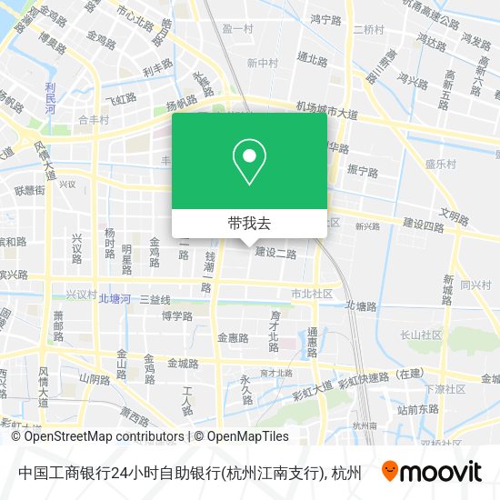 中国工商银行24小时自助银行(杭州江南支行)地图