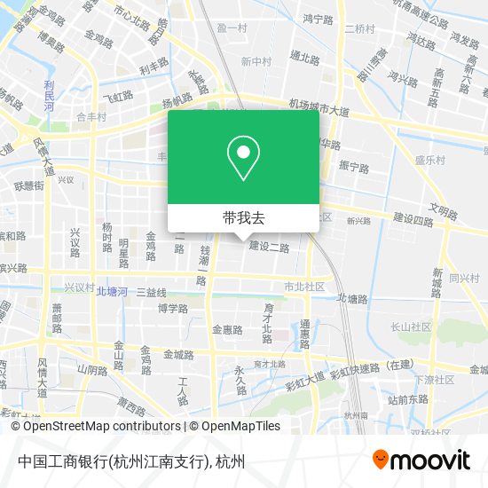 中国工商银行(杭州江南支行)地图