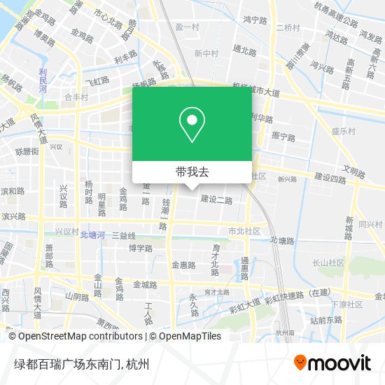 绿都百瑞广场东南门地图