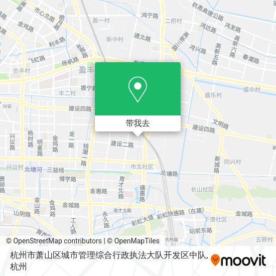 杭州市萧山区城市管理综合行政执法大队开发区中队地图