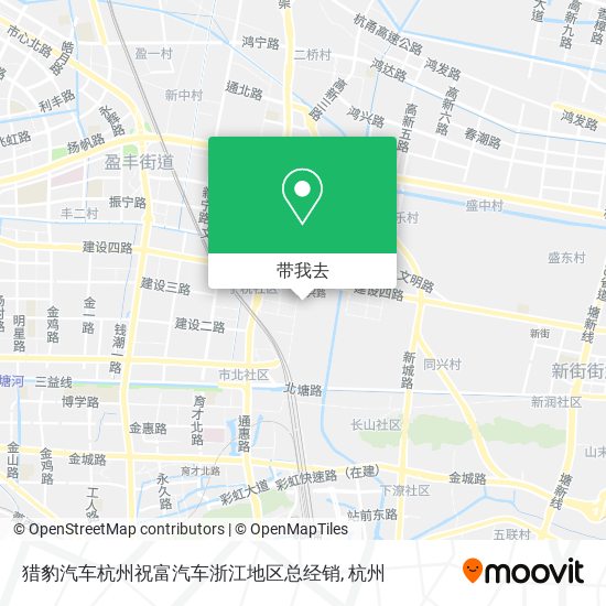 猎豹汽车杭州祝富汽车浙江地区总经销地图