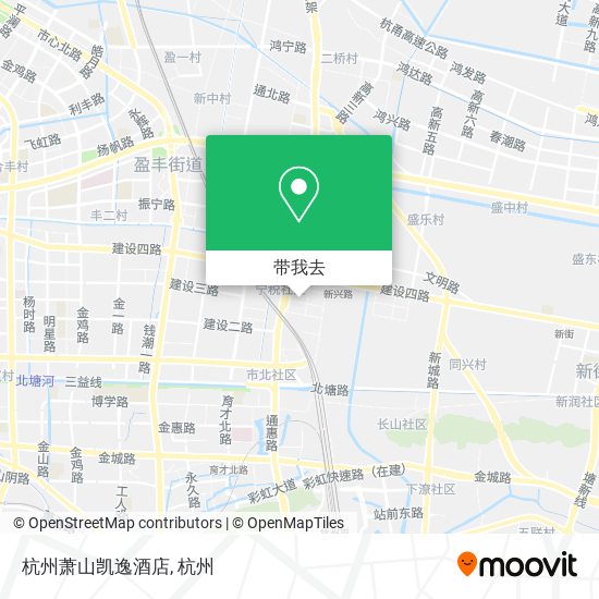 杭州萧山凯逸酒店地图