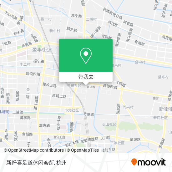 新纤喜足道休闲会所地图