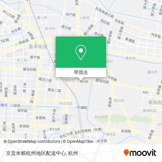 京贡米粮杭州地区配送中心地图