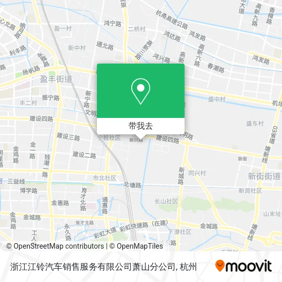 浙江江铃汽车销售服务有限公司萧山分公司地图