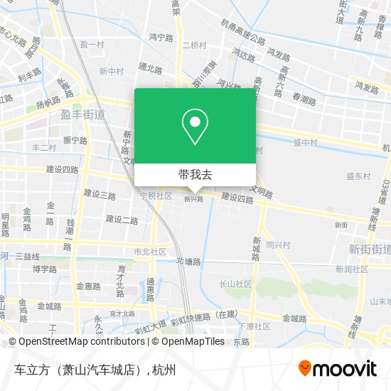 车立方（萧山汽车城店）地图