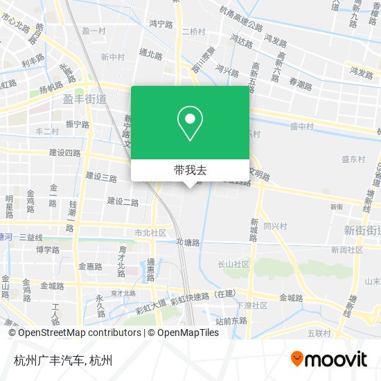 杭州广丰汽车地图