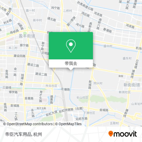 帝臣汽车用品地图