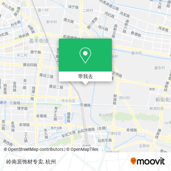 岭南居饰材专卖地图