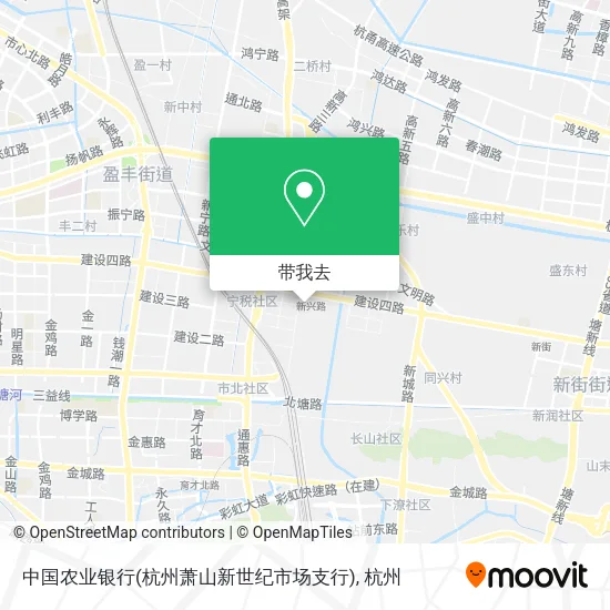 中国农业银行(杭州萧山新世纪市场支行)地图