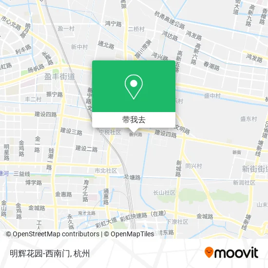 明辉花园-西南门地图