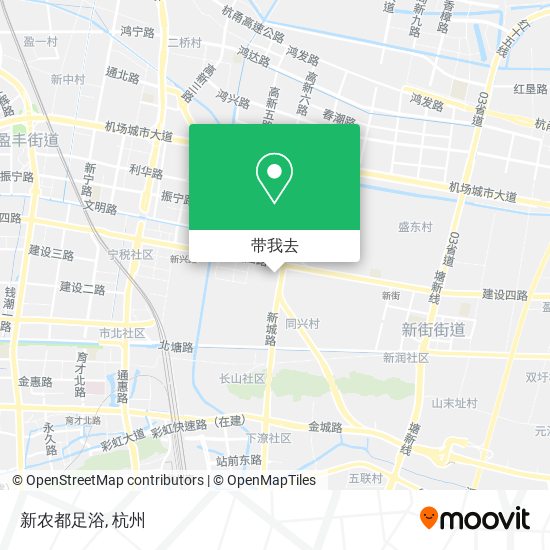 新农都足浴地图