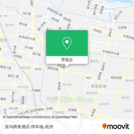 皇玛商务酒店-停车场地图