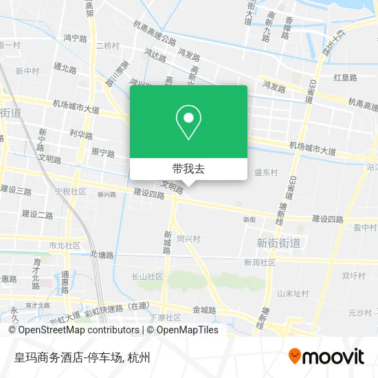 皇玛商务酒店-停车场地图
