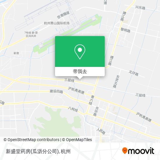 新盛堂药房(瓜沥分公司)地图