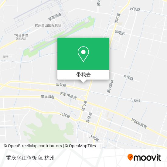 重庆乌江鱼饭店地图