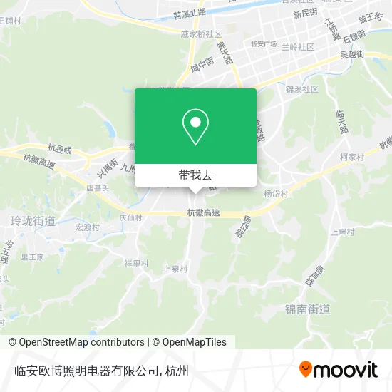 临安欧博照明电器有限公司地图