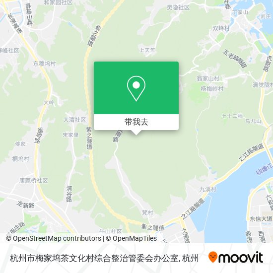 杭州市梅家坞茶文化村综合整治管委会办公室地图