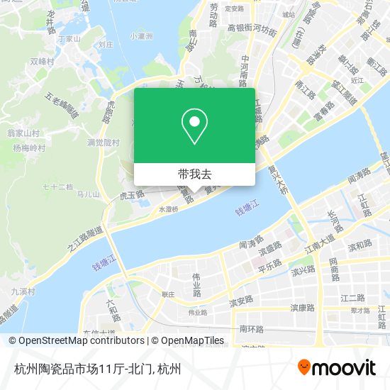 杭州陶瓷品市场11厅-北门地图