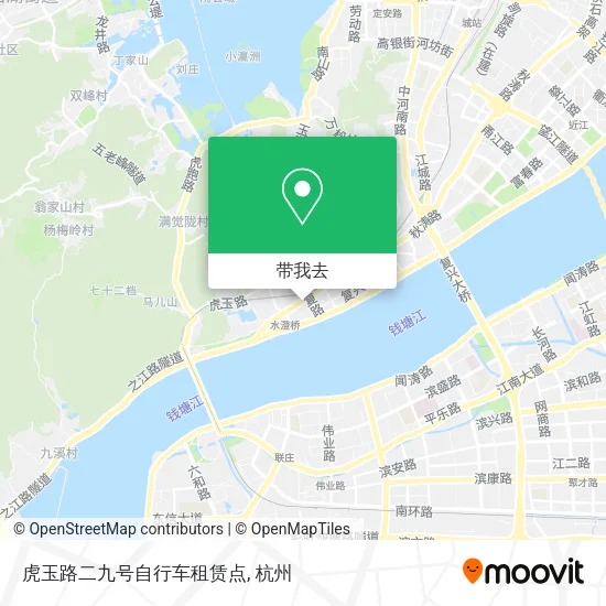 虎玉路二九号自行车租赁点地图