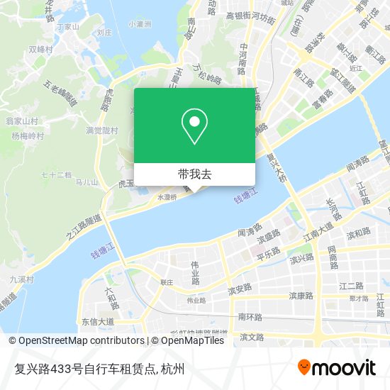 复兴路433号自行车租赁点地图