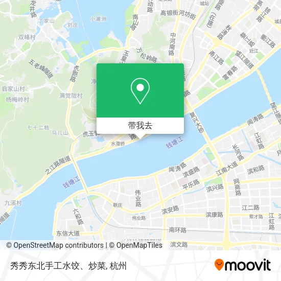 秀秀东北手工水饺、炒菜地图