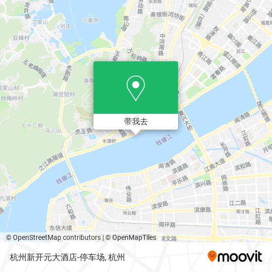 杭州新开元大酒店-停车场地图