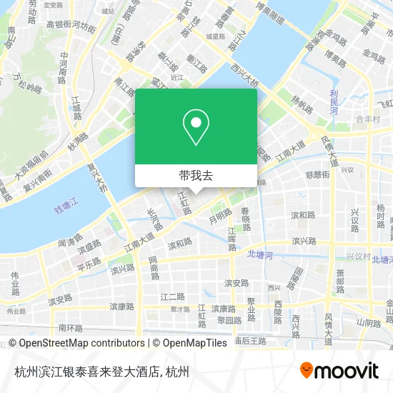 杭州滨江银泰喜来登大酒店地图