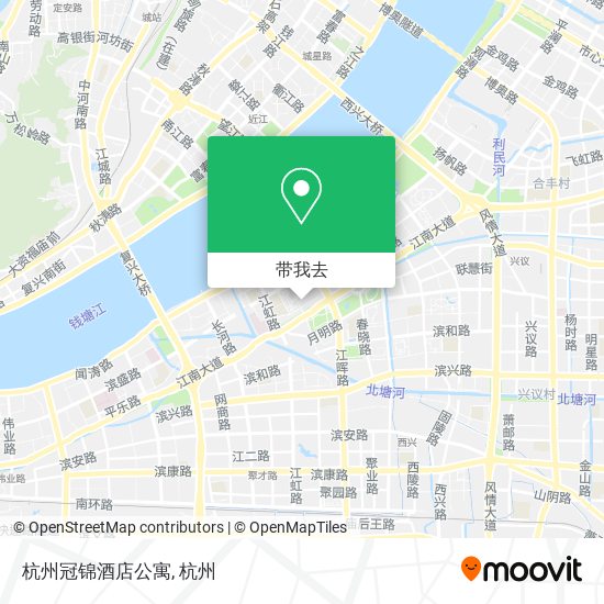 杭州冠锦酒店公寓地图