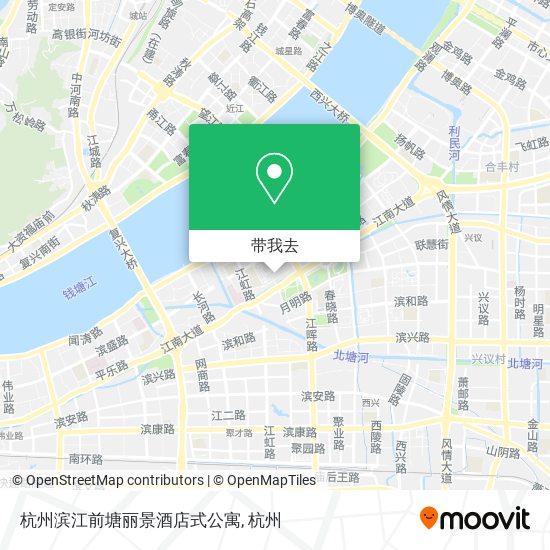 杭州滨江前塘丽景酒店式公寓地图