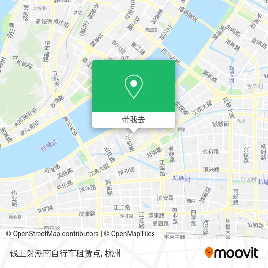 钱王射潮南自行车租赁点地图