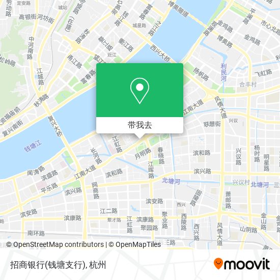 招商银行(钱塘支行)地图