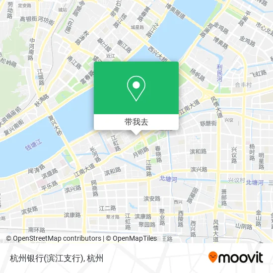 杭州银行(滨江支行)地图