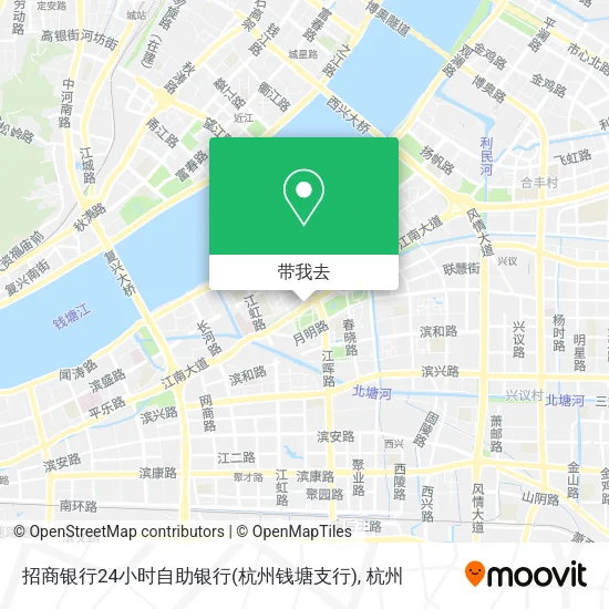 招商银行24小时自助银行(杭州钱塘支行)地图