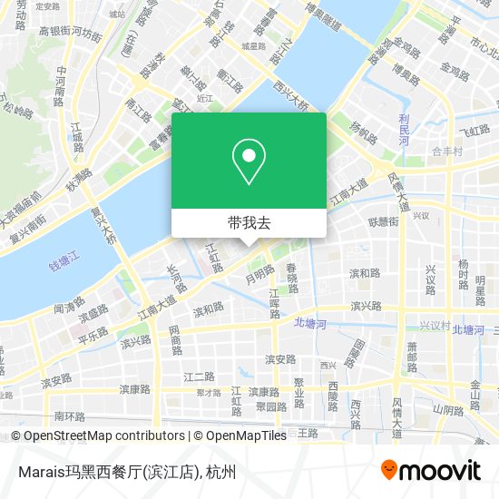 Marais玛黑西餐厅(滨江店)地图