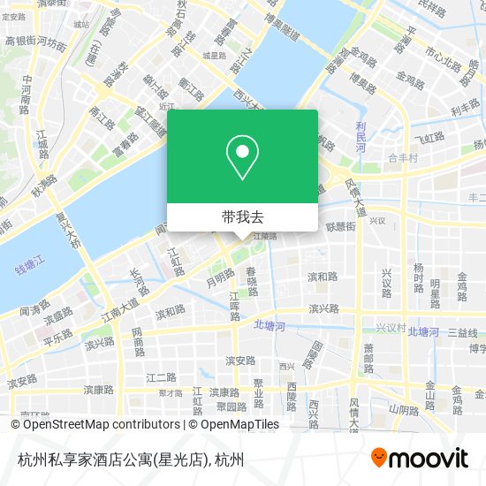 杭州私享家酒店公寓(星光店)地图