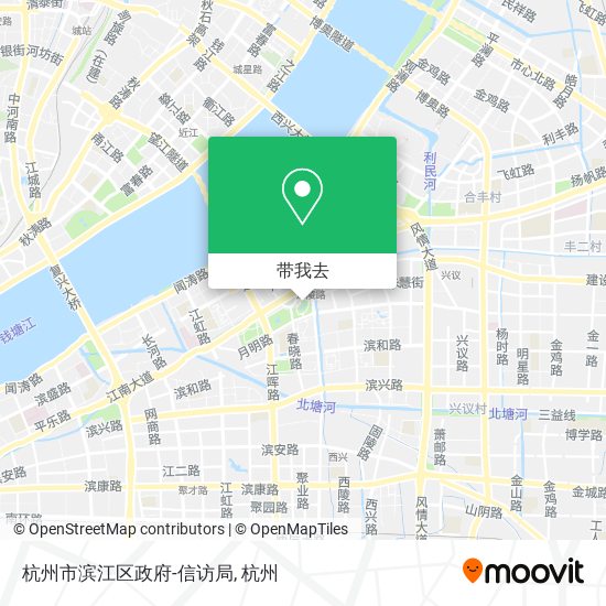 杭州市滨江区政府-信访局地图